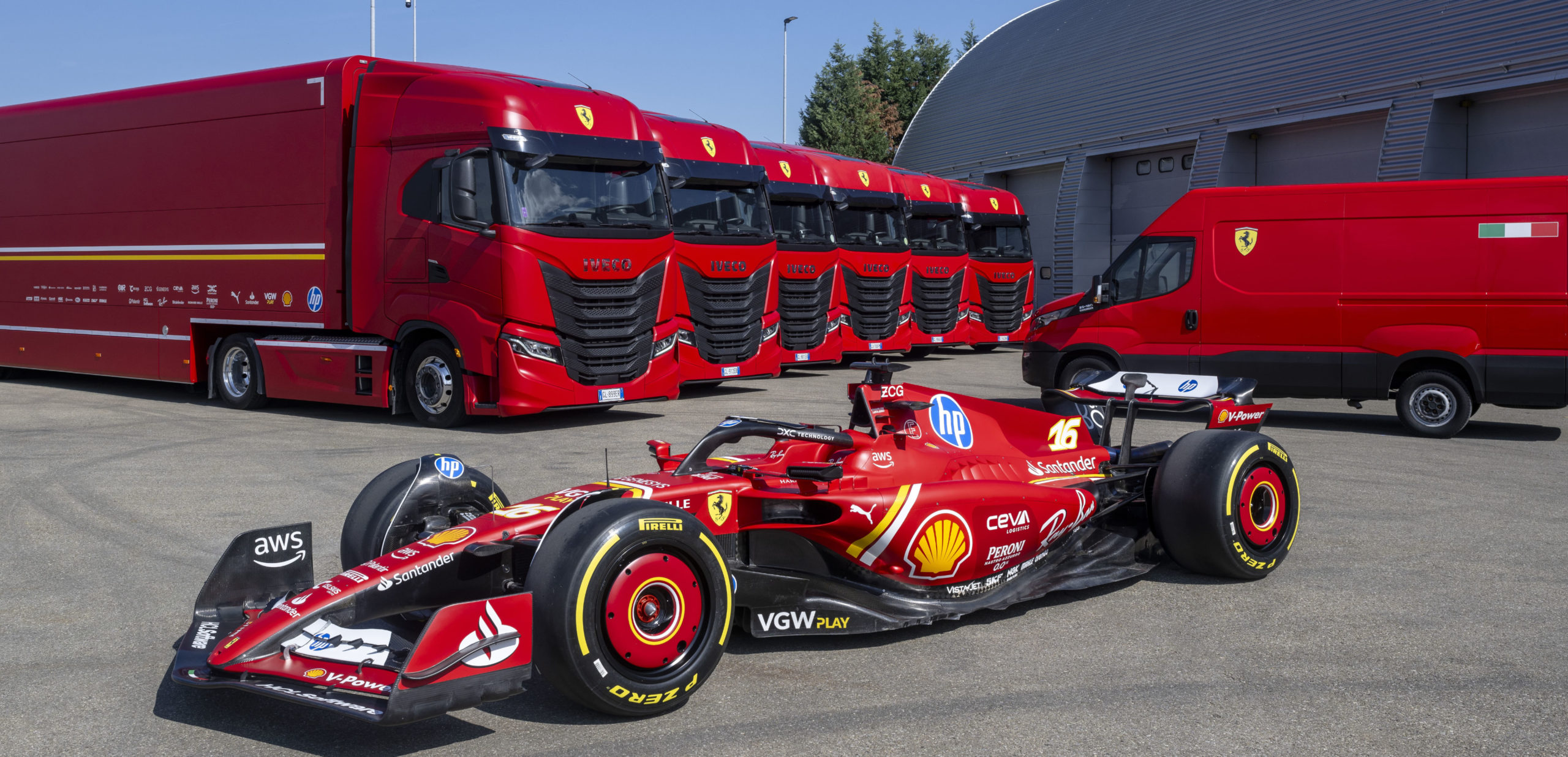 Iveco i Ferrari baner