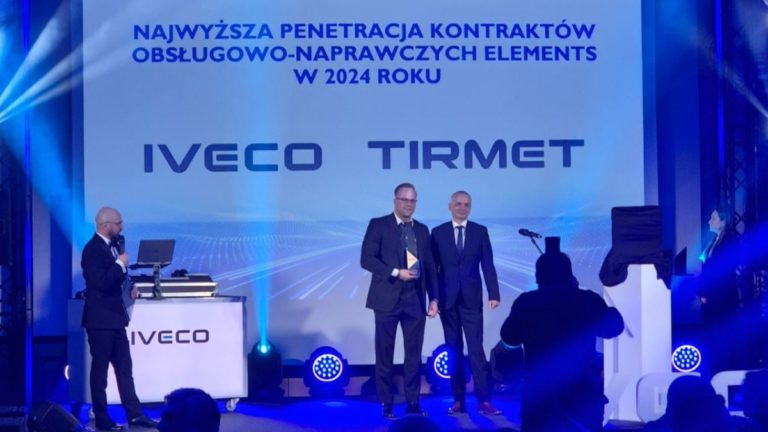 Tirmet z nagrodą IVECO Poland za najwyższą penetrację kontraktów Elements w 2024