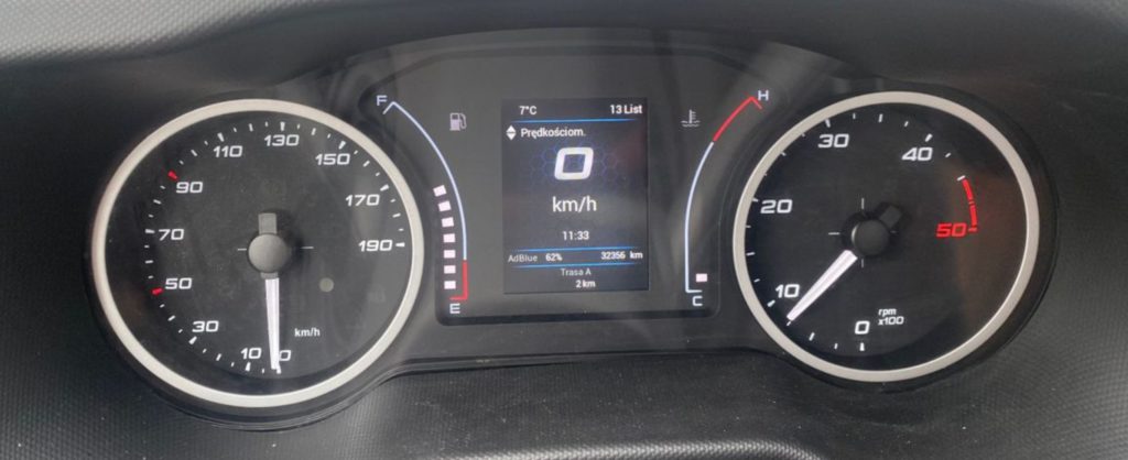 Kontrolki w Iveco Daily